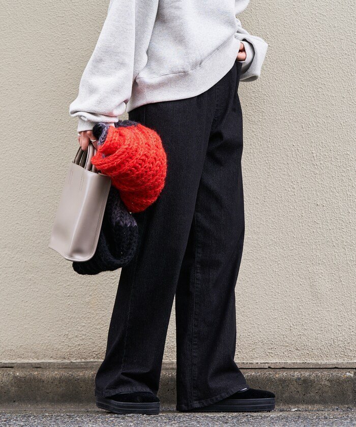 【フリークスストア/FREAK'S STORE】のイージー デニム ワイドパンツ【限定展開】 24AW インテリア・キッズ・メンズ・レディースファッション・服の通販 founy(ファニー) 　ファッション　Fashion　レディースファッション　WOMEN　パンツ　Pants　2024年　2024　2024-2025秋冬・A/W　Aw/Autumn/Winter/Fw/Fall/2024-2025　冬　Winter　ストレッチ　Stretch　ストレート　Straight　デニム　Denim　プチプライス・低価格　Affordable　ワイド　Wide　楽ちん　Easy　A/W・秋冬　Aw・Autumn/Winter・Fw・Fall-Winter　ブラック|ID: prp329100004543111 ipo3291000000032102452