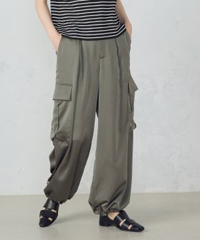 【コムサイズム/COMME CA ISM】のポリエステルマットサテン カーゴパンツ 人気、トレンドファッション・服の通販 founy(ファニー) ファッション Fashion レディースファッション WOMEN パンツ Pants カーゴパンツ Cargo Pants サテン Satin スピンドル Spindle ポケット Pocket リュクス Luxe リラックス Relax ワイド Wide |ID:prp329100004543127