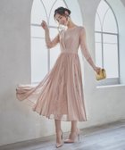 【ドレス/DRESS+】のレースシフォンドッキングワンピース パーティードレス ベージュ|ID: prp329100004543128 ipo3291000000034600410