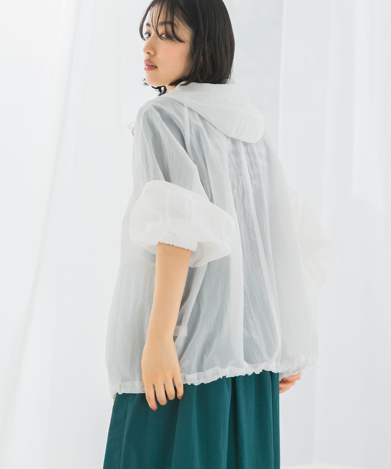 【アーバンリサーチ ロッソ/URBAN RESEARCH ROSSO】のシアーパーカーブルゾン インテリア・キッズ・メンズ・レディースファッション・服の通販 founy(ファニー) 　ファッション　Fashion　レディースファッション　WOMEN　アウター　Coat Outerwear　ブルゾン　Blouson/Jackets　トップス・カットソー　Tops/Tshirt　パーカ　Sweats　2025年　2025　2025春夏・S/S　Ss,Spring/Summer,2025　シアー　Sheer　ジャケット　Jacket　パーカー　Hoodie　ブルゾン　Blouson　ワッシャー　Washer　夏　Summer　S/S・春夏　Ss・Spring/Summer　white|ID: prp329100004543136 ipo3291000000032362399