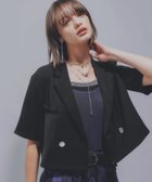 【ハレ/HARE】のトロミメタルボタンショートジャケット 人気、トレンドファッション・服の通販 founy(ファニー) ファッション Fashion レディースファッション Ladies' Fashion Online アウター Coat Outerwear ジャケット Jackets おすすめ Recommend ショート Short シンプル Simple ジャケット Jacket トレンド Trend メタル Metal 人気 Popularity 定番 Standard thumbnail ブラック09|ID: prp329100004543152 ipo3291000000032628603