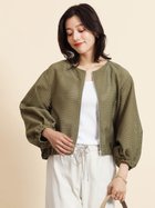 【ヴァン/Vin】のメッシュジップブルゾン ダークカーキ|ID: prp329100004543156 ipo3291000000032442614
