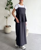 【シェトワ/Chez toi】の【着回し力抜群】【大人かわいく体型カバー】キャミペプラム×タイトスカート 人気、トレンドファッション・服の通販 founy(ファニー) ファッション Fashion レディースファッション WOMEN スカート Skirt シンプル Simple スリット Slit フェミニン Feminine ペプラム Peplum リボン Ribbon リラックス Relax ロング Long プチプライス・低価格 Affordable おすすめ Recommend thumbnail チャコールグレー|ID: prp329100004543192 ipo3291000000032252880