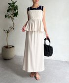 【シェトワ/Chez toi】の【着回し力抜群】【大人かわいく体型カバー】キャミペプラム×タイトスカート 人気、トレンドファッション・服の通販 founy(ファニー) ファッション Fashion レディースファッション WOMEN スカート Skirt シンプル Simple スリット Slit フェミニン Feminine ペプラム Peplum リボン Ribbon リラックス Relax ロング Long プチプライス・低価格 Affordable おすすめ Recommend thumbnail アイボリー|ID: prp329100004543192 ipo3291000000032252881