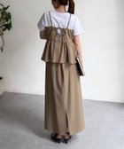 【シェトワ/Chez toi】の【着回し力抜群】【大人かわいく体型カバー】キャミペプラム×タイトスカート 人気、トレンドファッション・服の通販 founy(ファニー) ファッション Fashion レディースファッション WOMEN スカート Skirt シンプル Simple スリット Slit フェミニン Feminine ペプラム Peplum リボン Ribbon リラックス Relax ロング Long プチプライス・低価格 Affordable おすすめ Recommend thumbnail ベージュ|ID: prp329100004543192 ipo3291000000032252882