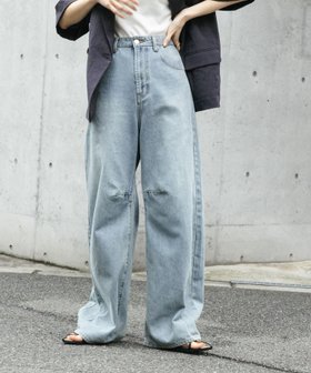 【センスオブプレイス/SENSE OF PLACE by URBAN RESEARCH】の『一部WEB限定カラー』カーブデニム 人気、トレンドファッション・服の通販 founy(ファニー) ファッション Fashion レディースファッション WOMEN 2025年 2025 2025春夏・S/S Ss,Spring/Summer,2025 デニム Denim ルーズ Loose 夏 Summer S/S・春夏 Ss・Spring/Summer |ID:prp329100004543198