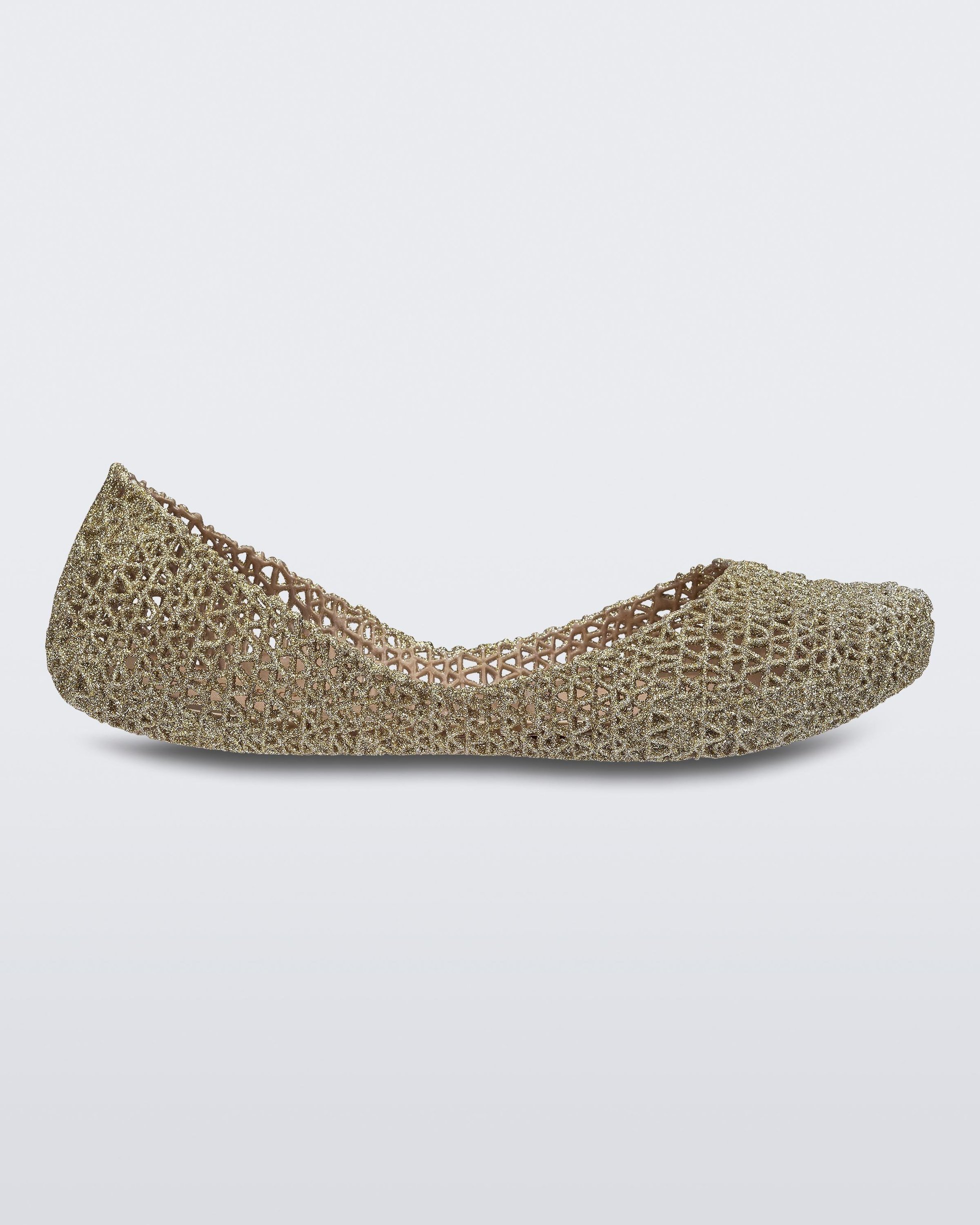 【メリッサ/melissa】のCampana Papel VII インテリア・キッズ・メンズ・レディースファッション・服の通販 founy(ファニー) 　ファッション　Fashion　レディースファッション　Ladies' Fashion Online　シューズ　Shoes　シンプル　Simple　フラット　Flat　人気　Popularity　旅行　Travel　軽量　Lightweight　GOLD GLITTER|ID: prp329100004543303 ipo3291000000032578580
