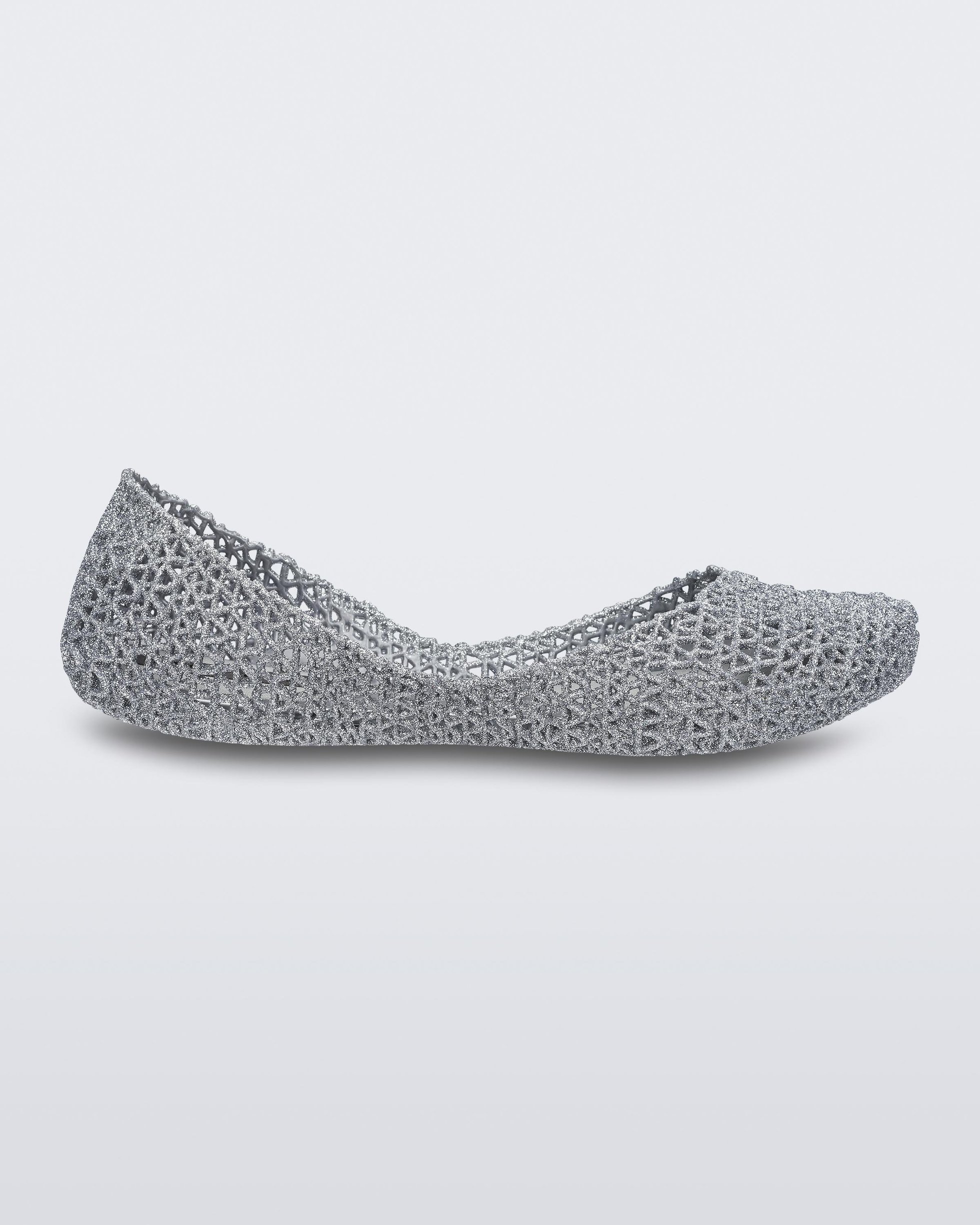 【メリッサ/melissa】のCampana Papel VII インテリア・キッズ・メンズ・レディースファッション・服の通販 founy(ファニー) 　ファッション　Fashion　レディースファッション　Ladies' Fashion Online　シューズ　Shoes　シンプル　Simple　フラット　Flat　人気　Popularity　旅行　Travel　軽量　Lightweight　SILVER GLITTER|ID: prp329100004543303 ipo3291000000032578586