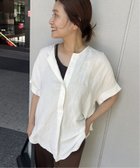 【ジャーナルスタンダード/JOURNAL STANDARD】の《追加2》【洗える】レーヨン麻ノーカラーブラウス ホワイト|ID: prp329100004543323 ipo3291000000032611371