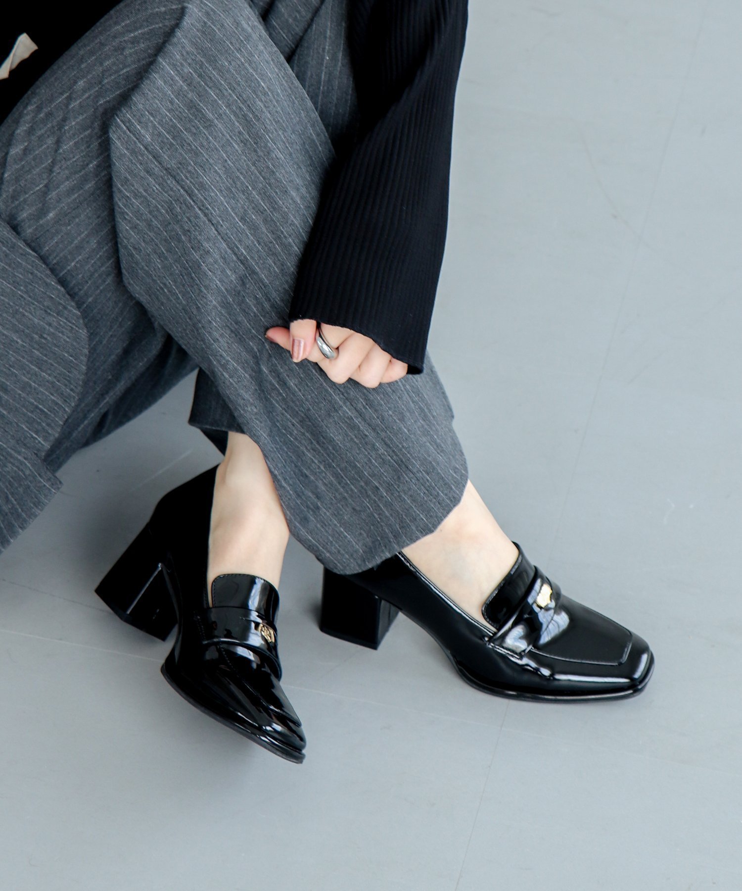【イーボル/EVOL】のコイン6.5cmヒールローファー インテリア・キッズ・メンズ・レディースファッション・服の通販 founy(ファニー) 　ファッション　Fashion　レディースファッション　WOMEN　コイン　Coin　ソックス　Socks　2024年　2024　2024-2025秋冬・A/W　Aw/Autumn/Winter/Fw/Fall/2024-2025　BLE|ID: prp329100004543325 ipo3291000000032104679
