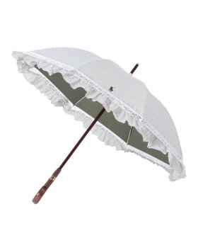 【ムーンバット/MOONBAT】のPOLO RALPH LAUREN(ポロ ラルフ ローレン) レディース 日傘 長傘 晴雨兼用 遮光 遮熱 UV ストライプフリル 人気、トレンドファッション・服の通販 founy(ファニー) ファッション Fashion レディースファッション Ladies' Fashion Online 傘 / レイングッズ Umbrellas/Rainwear クラシカル Classical ストライプ Stripe フリル Frills プリント Print レース Race エレガント 上品 Elegant 傘 Umbrella 日傘 Parasol |ID:prp329100004543350