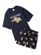 【ジェラート ピケ/gelato pique】の【ONLINE限定】【接触冷感】ベアワンポイントTシャツ ショートパンツセット NVY[089]|ID: prp329100004543375 ipo3291000000032578895