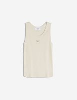 【メゾン キツネ/MAISON KITSUNE】のMaison Kitsune/BABY FOX PATCH RIBBED TANK TOP 人気、トレンドファッション・服の通販 founy(ファニー) ファッション Fashion レディースファッション Fashion for Women ワンピース Dresses スタンダード Standard, Basic パッチ Patch, Appliqué 夏 Summer S/S・春夏 SS, Spring/Summer, Warm Season 無地 Plain, Solid Color |ID:prp329100004543398