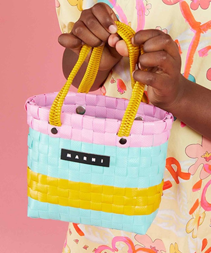 【シフォン/SHIFFON / KIDS】のMARNI/M00816-M00IW MARNI(マルニ)Kids Junior MW81F - SUNDAY MORNING BAG BORSA バスケットかごバッグ インテリア・キッズ・メンズ・レディースファッション・服の通販 founy(ファニー) https://founy.com/ ファッション Fashion キッズファッション KIDS バスケット Basket ビビッド Vivid フロント Front |ID: prp329100004543414 ipo3291000000032105453