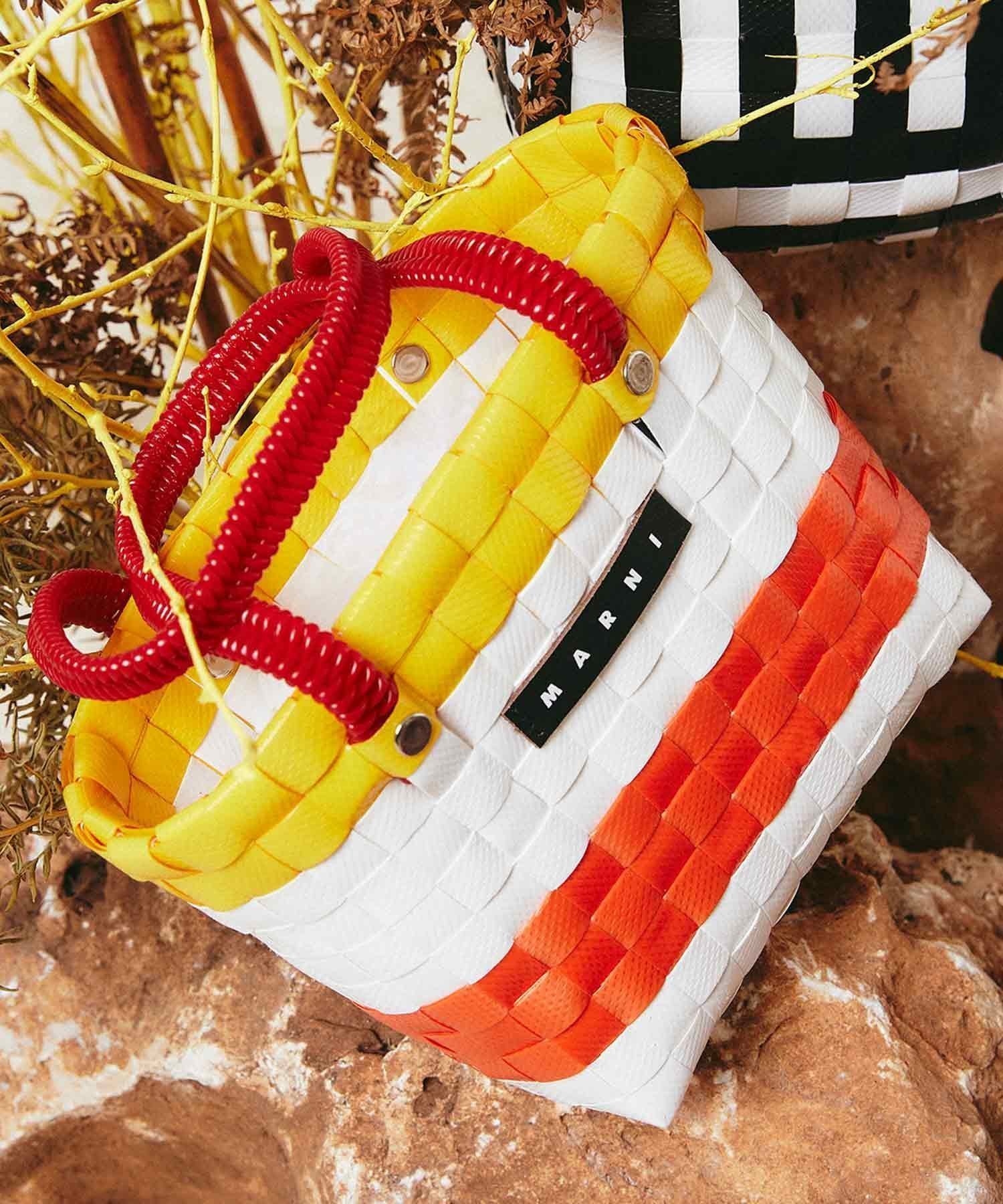 【シフォン/SHIFFON / KIDS】のMARNI/M00816-M00IW MARNI(マルニ)Kids Junior MW81F - SUNDAY MORNING BAG BORSA バスケットかごバッグ インテリア・キッズ・メンズ・レディースファッション・服の通販 founy(ファニー) 　ファッション　Fashion　キッズファッション　KIDS　バスケット　Basket　ビビッド　Vivid　フロント　Front　white|ID: prp329100004543414 ipo3291000000032105457