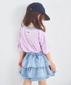 【ペアマノン/pairmanon / KIDS】のビックシルエット バックタグ付き カラーボーダー 半袖Tシャツ ピンクボーダー24|ID: prp329100004543431 ipo3291000000032680288