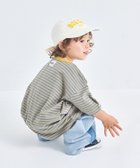 【ペアマノン/pairmanon / KIDS】のビックシルエット バックタグ付き カラーボーダー 半袖Tシャツ チャコールボーダー13|ID: prp329100004543431 ipo3291000000032710360