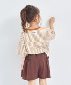 【ペアマノン/pairmanon / KIDS】のビックシルエット バックタグ付き カラーボーダー 半袖Tシャツ ベージュボーダー42|ID: prp329100004543431 ipo3291000000032710361