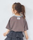 【ペアマノン/pairmanon / KIDS】のビックシルエット バックタグ付き カラーボーダー 半袖Tシャツ ブラウンボーダー53|ID: prp329100004543431 ipo3291000000032710363