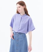 【マッキントッシュ フィロソフィー/MACKINTOSH PHILOSOPHY】のバンドカラーリネンミックスブラウス ネイビーストライプ|ID: prp329100004543437 ipo3291000000032666793