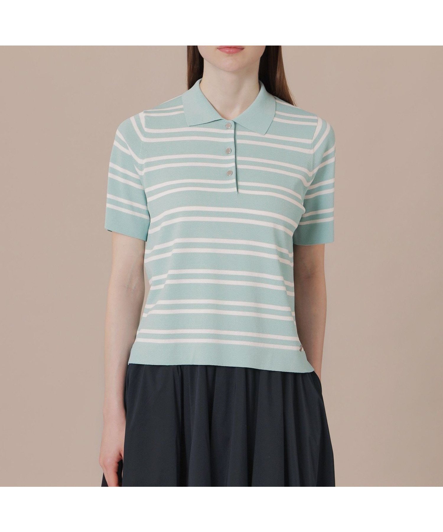 【マッキントッシュ ロンドン/MACKINTOSH LONDON】のアイスレーヨンポロ インテリア・キッズ・メンズ・レディースファッション・服の通販 founy(ファニー) 　ファッション　Fashion　レディースファッション　WOMEN　ウォッシャブル　Washable　ストレッチ　Stretch　スポーティ　Sporty　ワイド　Wide　夏　Summer　春　Spring　ブルー|ID: prp329100004543453 ipo3291000000032105915