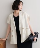 【ディスコート/Discoat】のリネンライクフレンチシャツジャケット《WEB限定カラーあり》 ライトベージュ|ID: prp329100004543460 ipo3291000000032622025