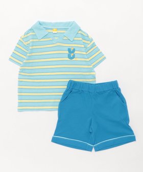 【モイモルン/moimoln / KIDS】の【セットアップ】ストライプピケトップス パンツ 人気、トレンドファッション・服の通販 founy(ファニー) ファッション Fashion キッズファッション KIDS トップス・カットソー Tops/Tees/Kids ボトムス Bottoms/Kids セットアップ Setup/Kids トップス Tops おすすめ Recommend セットアップ Set Up 夏 Summer |ID:prp329100004543462