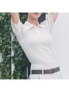 【フレイ アイディー/FRAY I.D】のシルクブレンドシアーリブニットポロ WHT[001]|ID: prp329100004543468 ipo3291000000032609670