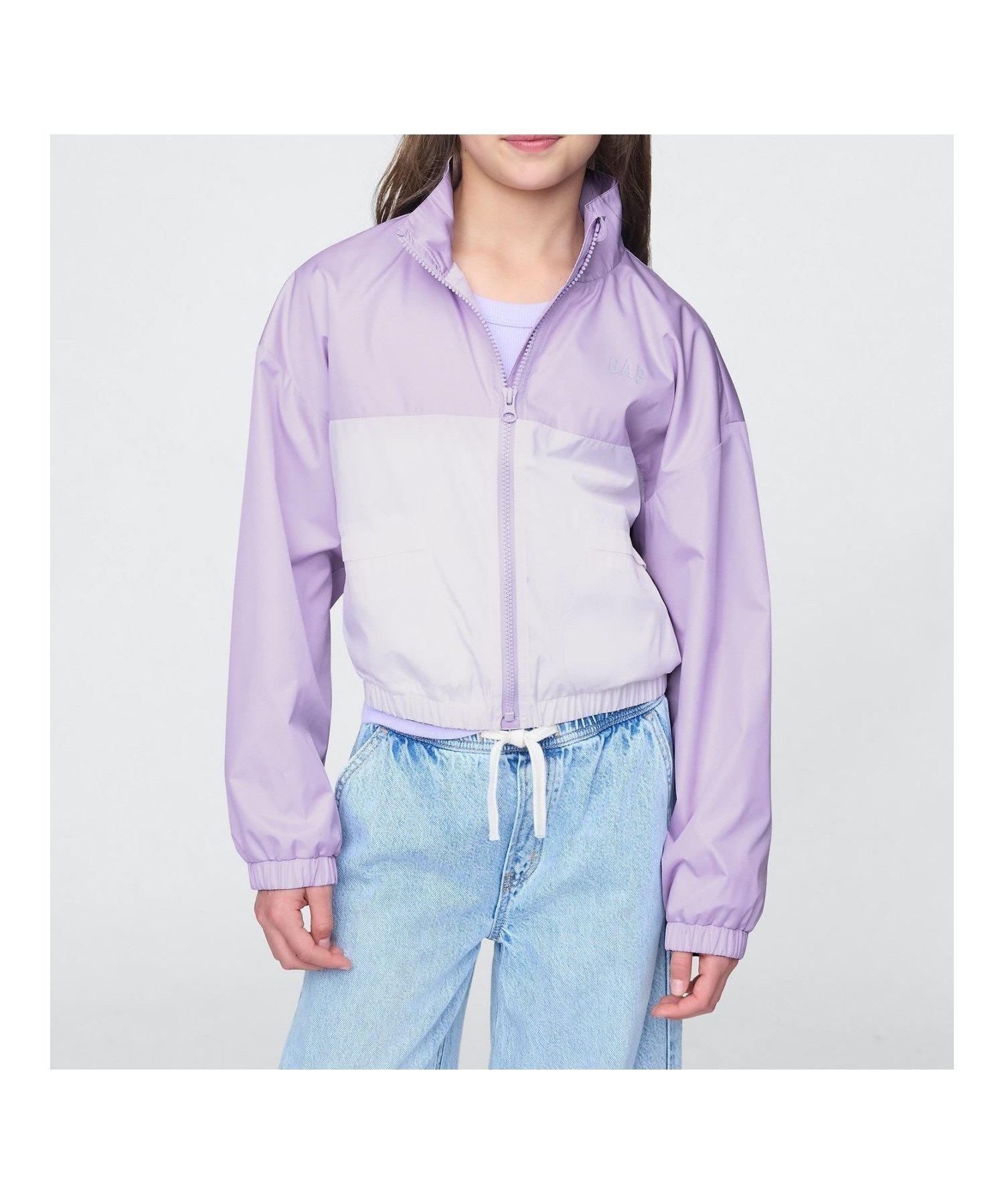 【ギャップ/GAP / KIDS】のリサイクル ウィンドブレーカー (キッズ) インテリア・キッズ・メンズ・レディースファッション・服の通販 founy(ファニー) 　ファッション　Fashion　キッズファッション　KIDS　クラシック　Classic　ストレート　Straight　パッチ　Patch　フィット　Fit　フロント　Front　ブロッキング　Blocking　ポケット　Pocket　モックネック　Mock Neck　リラックス　Relax　長袖　Long Sleeve　PERFUMED_LILAC|ID: prp329100004543474 ipo3291000000032106062