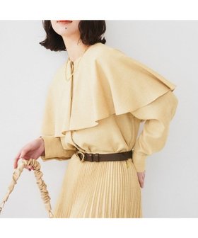 【アンタイトル/UNTITLED】の【セットアップ可能】ケープカラーブラウス 人気、トレンドファッション・服の通販 founy(ファニー) ファッション Fashion レディースファッション WOMEN トップス・カットソー Tops/Tshirt シャツ/ブラウス Shirts/Blouses おすすめ Recommend エレガント 上品 Elegant セットアップ Set Up デニム Denim ドレープ Drape フレア Flare プリーツ Pleats リネン Linen リラックス Relax |ID:prp329100004543486