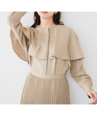 【アンタイトル/UNTITLED】の【セットアップ可能】ケープカラーブラウス 人気、トレンドファッション・服の通販 founy(ファニー) ファッション Fashion レディースファッション WOMEN トップス・カットソー Tops/Tshirt シャツ/ブラウス Shirts/Blouses おすすめ Recommend エレガント 上品 Elegant セットアップ Set Up デニム Denim ドレープ Drape フレア Flare プリーツ Pleats リネン Linen リラックス Relax thumbnail ライトベージュ|ID: prp329100004543486 ipo3291000000032340400