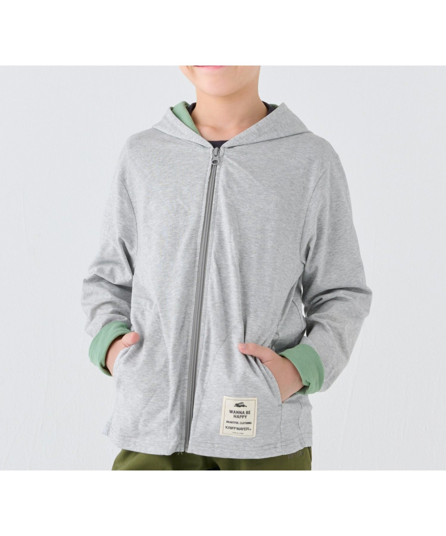 【クリフメイヤー キッズ/KRIFF MAYER / KIDS】のUVカットさらパーカー インテリア・キッズ・メンズ・レディースファッション・服の通販 founy(ファニー) 　ファッション　Fashion　キッズファッション　KIDS　シンプル　Simple　スタンダード　Standard　パーカー　Hoodie　春　Spring　秋　Autumn/Fall　GRAY|ID: prp329100004543491 ipo3291000000032106214