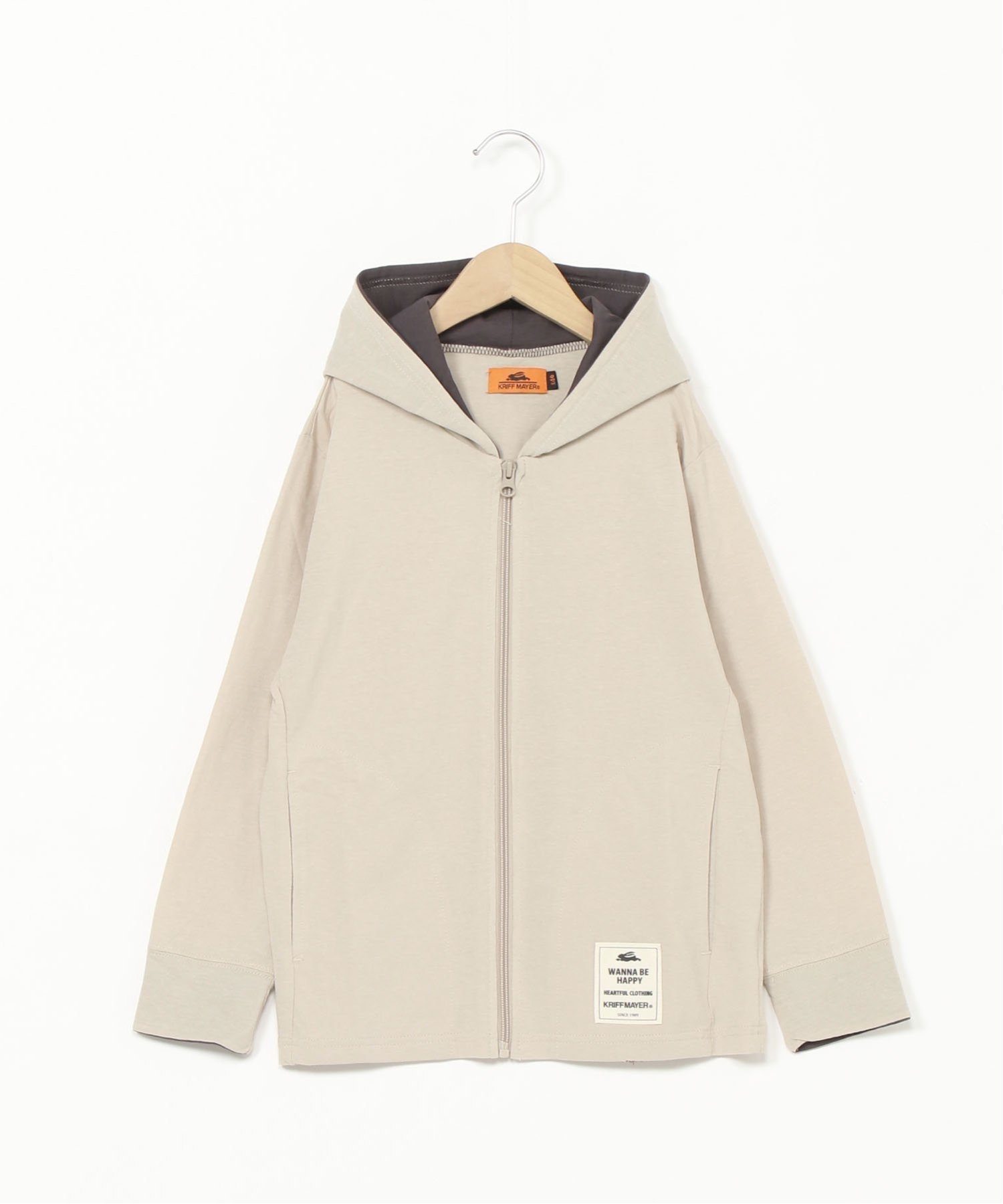 【クリフメイヤー キッズ/KRIFF MAYER / KIDS】のUVカットさらパーカー インテリア・キッズ・メンズ・レディースファッション・服の通販 founy(ファニー) 　ファッション　Fashion　キッズファッション　KIDS　シンプル　Simple　スタンダード　Standard　パーカー　Hoodie　春　Spring　秋　Autumn/Fall　GREIGE|ID: prp329100004543491 ipo3291000000032106215
