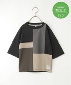 【イッカ/ikka / KIDS】の【親子おそろい】7分袖ポンチブロックスT(120~160cm) ブラック|ID: prp329100004543499 ipo3291000000032106276