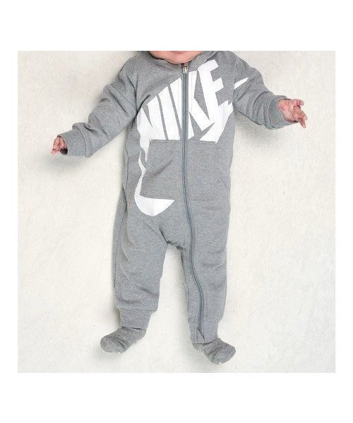 【その他のブランド/Other】のベビー(50-74cm) ロンパース NIKE(ナイキ) NKN PLAY ALL DAY COVERALL インテリア・キッズ・メンズ・レディースファッション・服の通販 founy(ファニー) 　ファッション　Fashion　キッズファッション　Fashion for Kids　ベビー　Baby, Babywear　ロンパース　Romper, Jumpsuit　GRAY|ID: prp329100004543509 ipo3291000000032710609