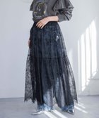 【ローリーズファーム/LOWRYS FARM】のレースボリュームスカート ブラック|ID: prp329100004543520 ipo3291000000032737000