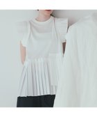 【アダム エ ロペ/ADAM ET ROPE'】の【サステナブル】プリーツコンビプルオーバー ホワイト(10)|ID: prp329100004543526 ipo3291000000032759312