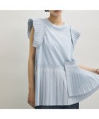 【アダム エ ロペ/ADAM ET ROPE'】の【サステナブル】プリーツコンビプルオーバー サックス(48)|ID: prp329100004543526 ipo3291000000032759318
