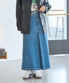 【コーエン/COEN】のデニムフレアロングスカート COBALT|ID: prp329100004543529 ipo3291000000032209960