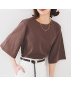 【アンタイトル/UNTITLED】の【清涼感/二の腕カバー】シアープルオーバーニット 人気、トレンドファッション・服の通販 founy(ファニー) ファッション Fashion レディースファッション WOMEN トップス・カットソー Tops/Tshirt ニット Knit Tops プルオーバー Pullover おすすめ Recommend シアー Sheer スリーブ Sleeve ダブル Double フレア Flare ボトム Bottom 夏 Summer thumbnail ブラウン|ID: prp329100004543536 ipo3291000000032130572