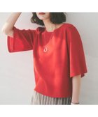 【アンタイトル/UNTITLED】の【清涼感/二の腕カバー】シアープルオーバーニット 人気、トレンドファッション・服の通販 founy(ファニー) ファッション Fashion レディースファッション WOMEN トップス・カットソー Tops/Tshirt ニット Knit Tops プルオーバー Pullover おすすめ Recommend シアー Sheer スリーブ Sleeve ダブル Double フレア Flare ボトム Bottom 夏 Summer thumbnail オレンジ|ID: prp329100004543536 ipo3291000000032130574