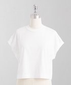【ユナイテッドアローズ/UNITED ARROWS】のLOEFF スビンコットン ワイド ショート Tシャツ 人気、トレンドファッション・服の通販 founy(ファニー) ファッション Fashion レディースファッション Ladies' Fashion Online トップス・カットソー Tops/Tshirt シャツ/ブラウス Shirts/Blouses ロング / Tシャツ T-Shirts クロップド Cropped ショート Short ストレート Straight スリーブ Sleeve ドレープ Drape バランス Balance フレンチ French ワイド Wide エレガント 上品 Elegant 夏 Summer thumbnail WHITE|ID: prp329100004543559 ipo3291000000032607279