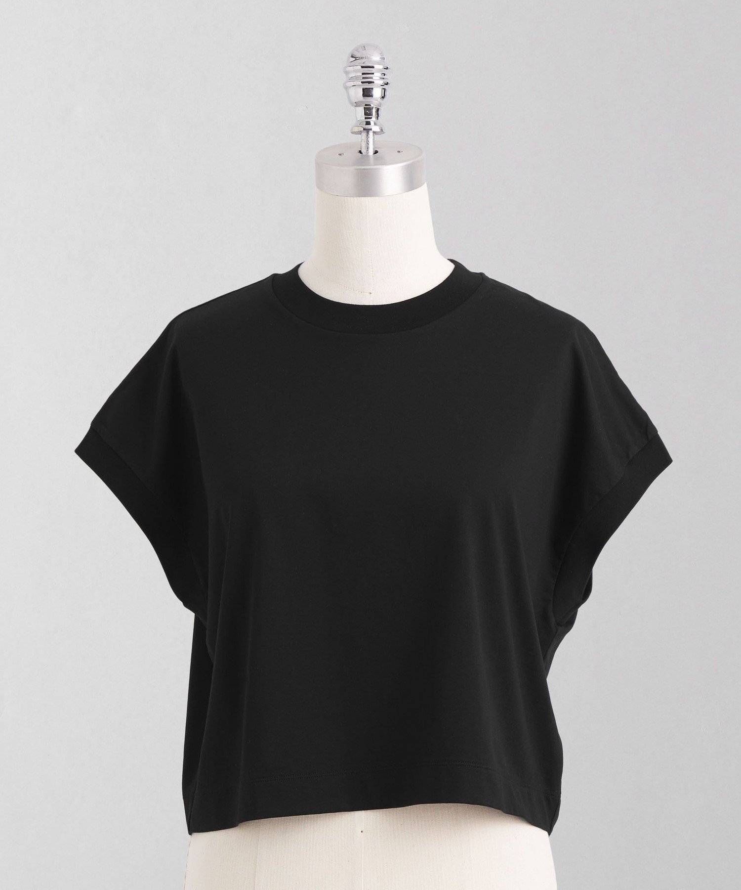 【ユナイテッドアローズ/UNITED ARROWS】のLOEFF スビンコットン ワイド ショート Tシャツ インテリア・キッズ・メンズ・レディースファッション・服の通販 founy(ファニー) 　ファッション　Fashion　レディースファッション　Ladies' Fashion Online　トップス・カットソー　Tops/Tshirt　シャツ/ブラウス　Shirts/Blouses　ロング / Tシャツ　T-Shirts　クロップド　Cropped　ショート　Short　ストレート　Straight　スリーブ　Sleeve　ドレープ　Drape　バランス　Balance　フレンチ　French　ワイド　Wide　エレガント 上品　Elegant　夏　Summer　BLACK|ID: prp329100004543559 ipo3291000000032607280