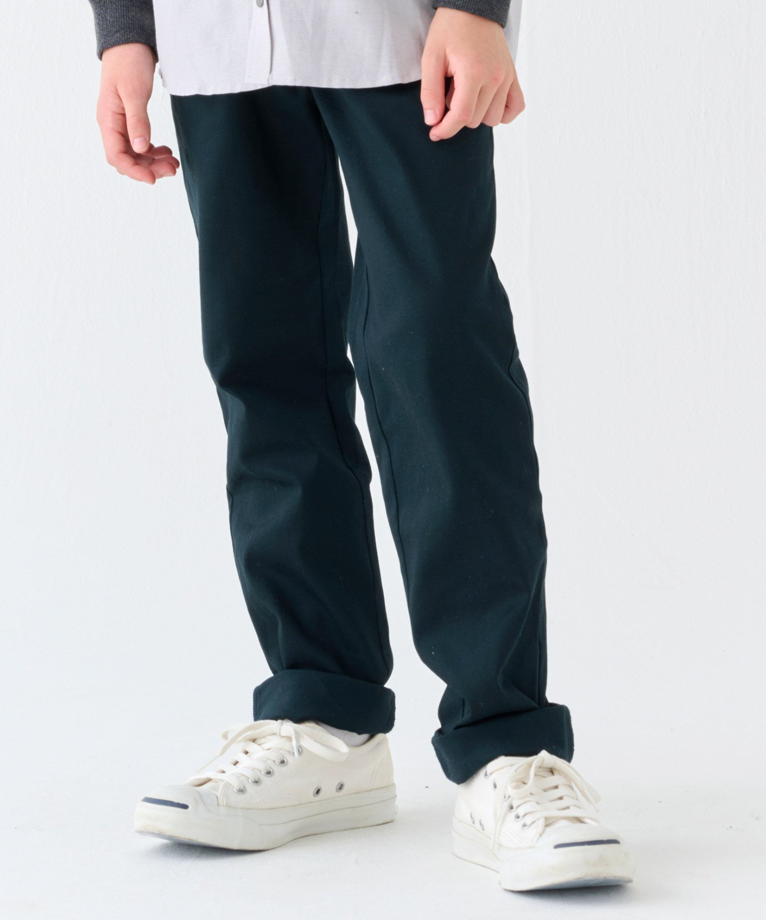 【クリフメイヤー キッズ/KRIFF MAYER / KIDS】の綿ストレッチレギュラーパンツ インテリア・キッズ・メンズ・レディースファッション・服の通販 founy(ファニー) 　ファッション　Fashion　キッズファッション　KIDS　ボトムス　Bottoms/Kids　おすすめ　Recommend　シンプル　Simple　スタンダード　Standard　ストレート　Straight　トレンド　Trend　NAVY|ID: prp329100004543594 ipo3291000000032107189
