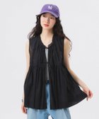 【ビームス ウイメン/BEAMS】のコットン ギャザー ノースリーブ シャツ 25SS レイヤード 夏フェス アウトドア BLACK|ID: prp329100004543599 ipo3291000000032727230