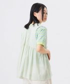 【ビームス ウイメン/BEAMS】のコットン ギャザー ノースリーブ シャツ 25SS レイヤード 夏フェス アウトドア MINT|ID: prp329100004543599 ipo3291000000032727232