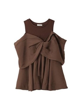 【フレイ アイディー/FRAY I.D】のカットコンビペプラムトップス 人気、トレンドファッション・服の通販 founy(ファニー) ファッション Fashion レディースファッション WOMEN トップス・カットソー Tops/Tshirt なめらか Smooth エアリー Airy オーガンジー Organdy カットソー Cut And Sew コンビ Combination ストレート Straight デニム Denim フレア Flare エレガント 上品 Elegant |ID:prp329100004543605