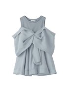 【フレイ アイディー/FRAY I.D】のカットコンビペプラムトップス 人気、トレンドファッション・服の通販 founy(ファニー) ファッション Fashion レディースファッション WOMEN トップス・カットソー Tops/Tshirt なめらか Smooth エアリー Airy オーガンジー Organdy カットソー Cut And Sew コンビ Combination ストレート Straight デニム Denim フレア Flare エレガント 上品 Elegant thumbnail LBLU[081]|ID: prp329100004543605 ipo3291000000032315543