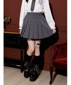 【その他のブランド/Other】の丈42cm チェーン付き裾レースプリーツスカート 濃グレー|ID: prp329100004543633 ipo3291000000032639989