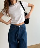 【キャナルジーン/CANAL JEAN】のEl mar コットンクロップドTシャツ ホワイト|ID: prp329100004543672 ipo3291000000032641082